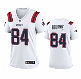 Women's New England Patriots #84 Kendrick Bourne White Stitched Jersey Dzhi,baseball caps,new era cap wholesale,wholesale hats